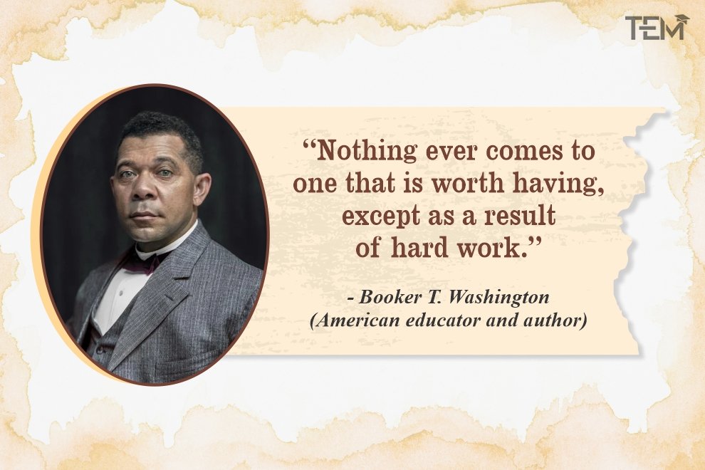Booker T. Washington Quote Booker T. Washington Quote