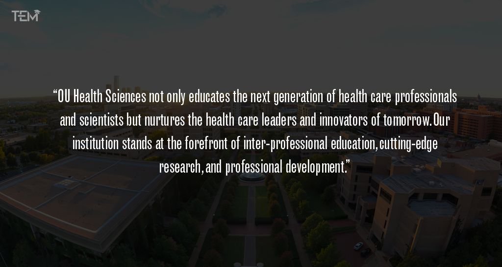 University of Oklahoma Health Sciences Quote University of Oklahoma Health Sciences